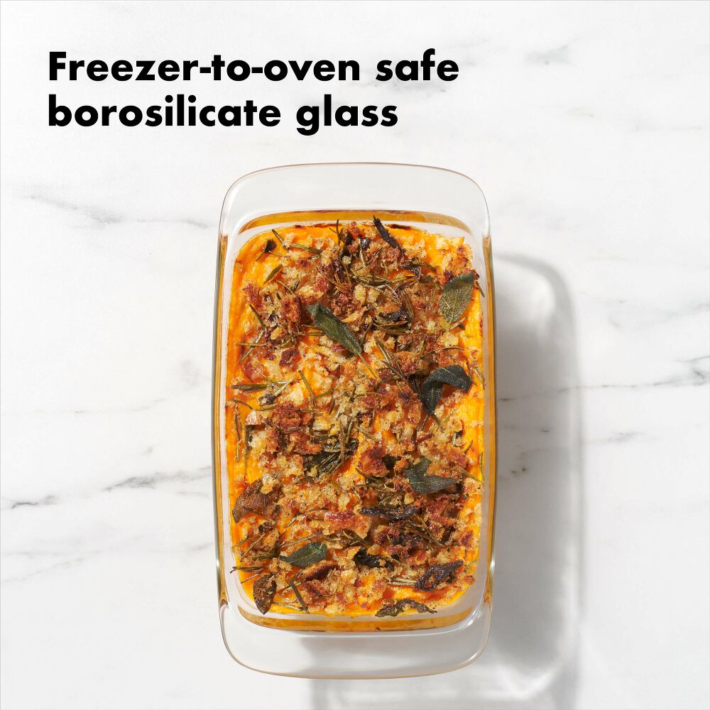 1.6 Qt Loaf Baking Dish with Lid X2