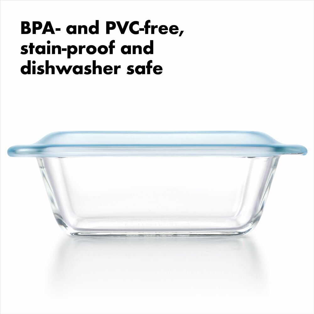 1.6 Qt Loaf Baking Dish with Lid X2