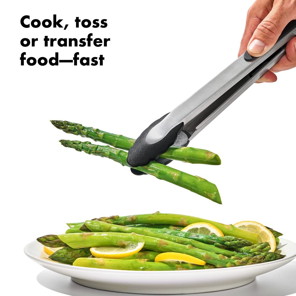 2-Piece Tongs with Nylon Heads Set D0