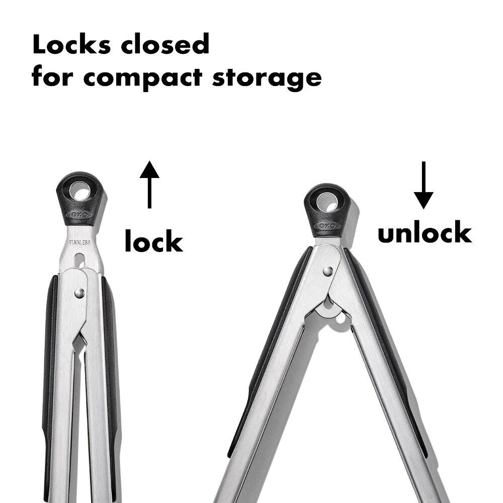 2-Piece Tongs with Nylon Heads Set D0