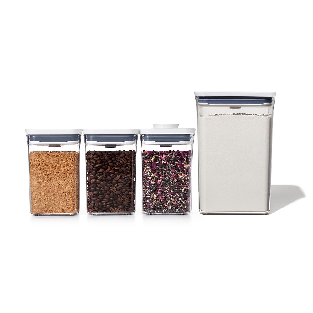 POP Container - Big Square Medium (4.4 Qt.) & 3-Piece POP Container Value Set Bundle I8