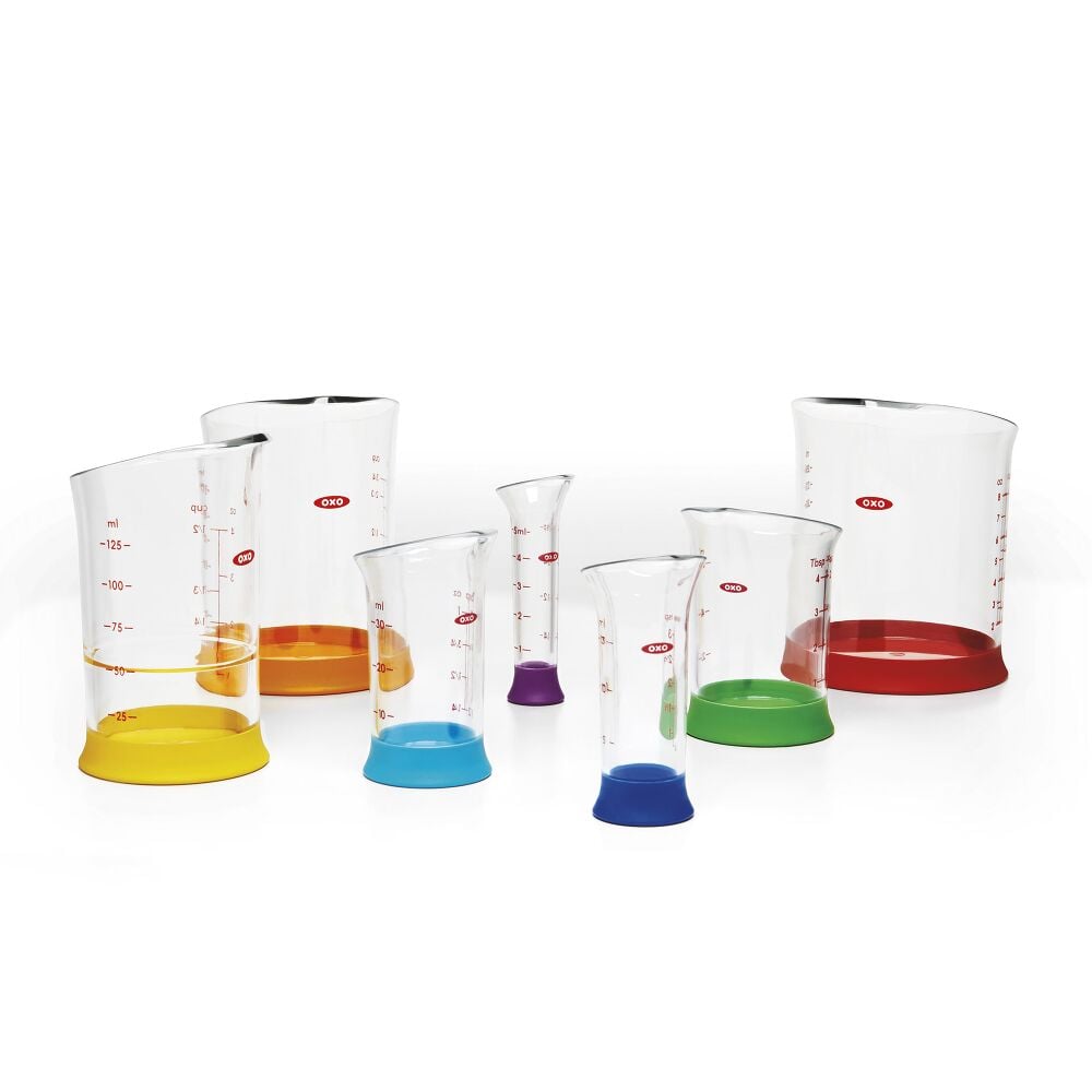 7 Piece Liquid Measuring Beaker Set W0