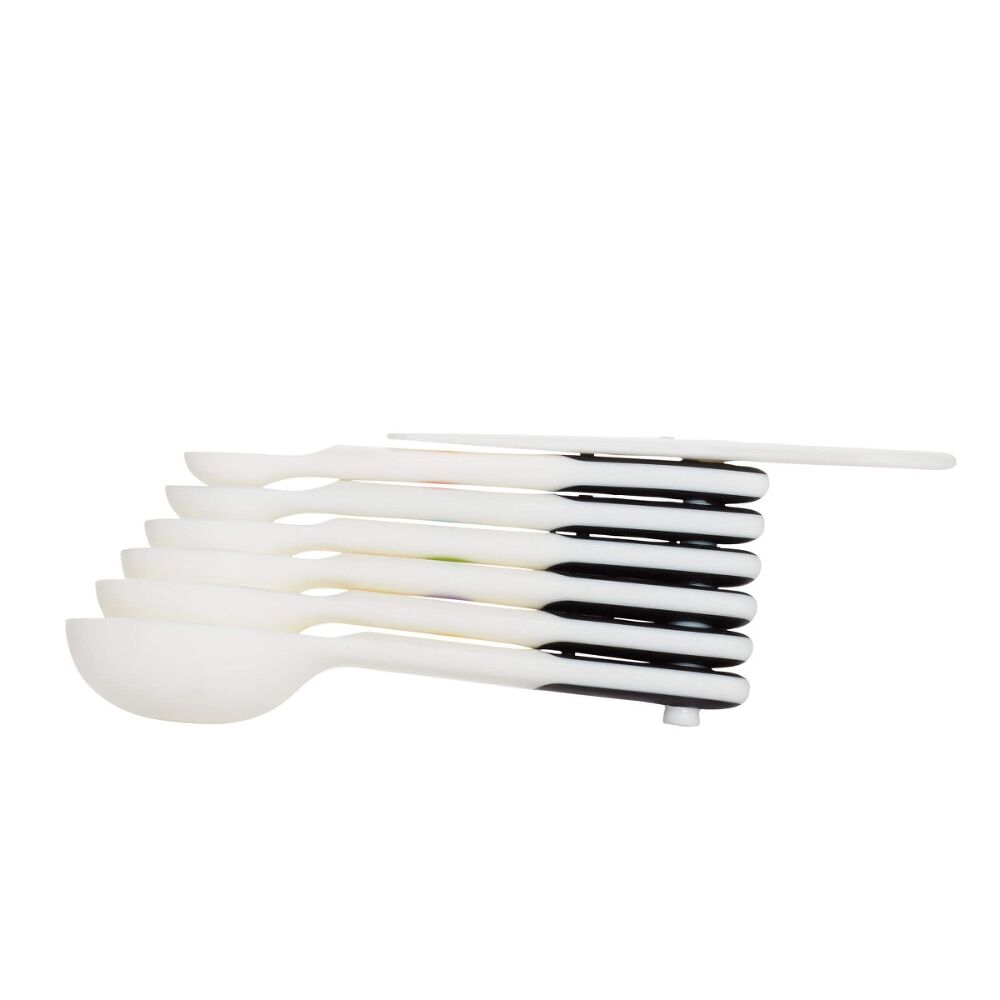 7 Piece Plastic Measuring Spoons - White W8