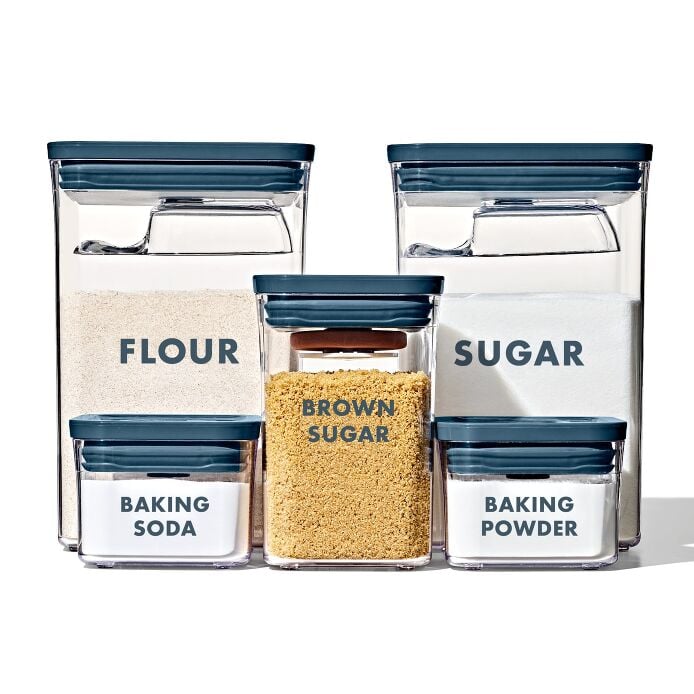8-Piece Prelabeled Baking POP Container Set K6