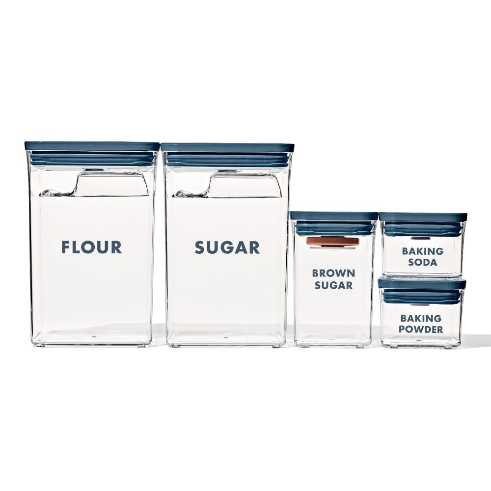 8-Piece Prelabeled Baking POP Container Set K6