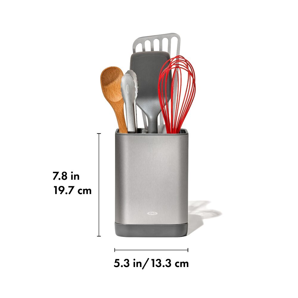 Adjustable Stainless Steel Utensil Holder - Small W5
