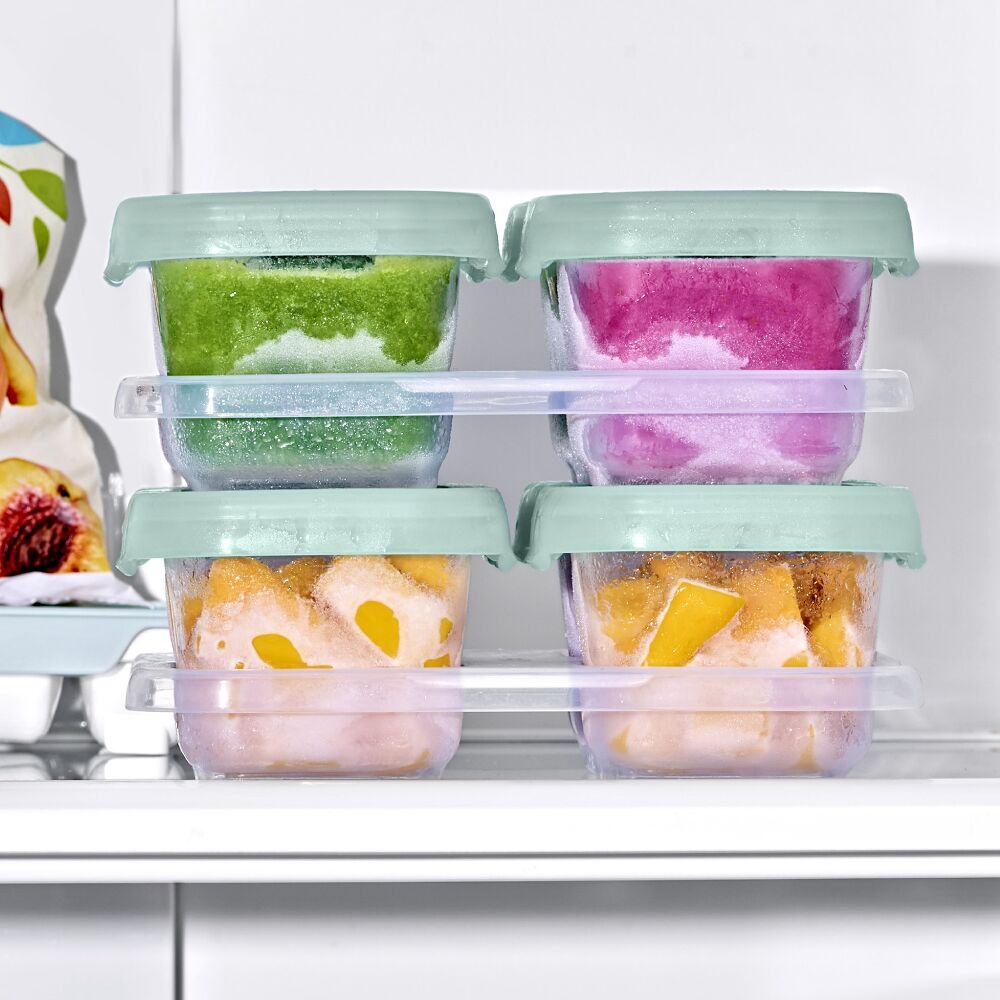 Baby Blocks Food Storage Containers (6 oz) - Opal C2