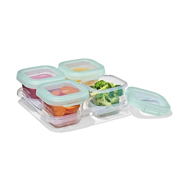 Baby Blocks Food Storage Containers (6 oz) - Opal C2