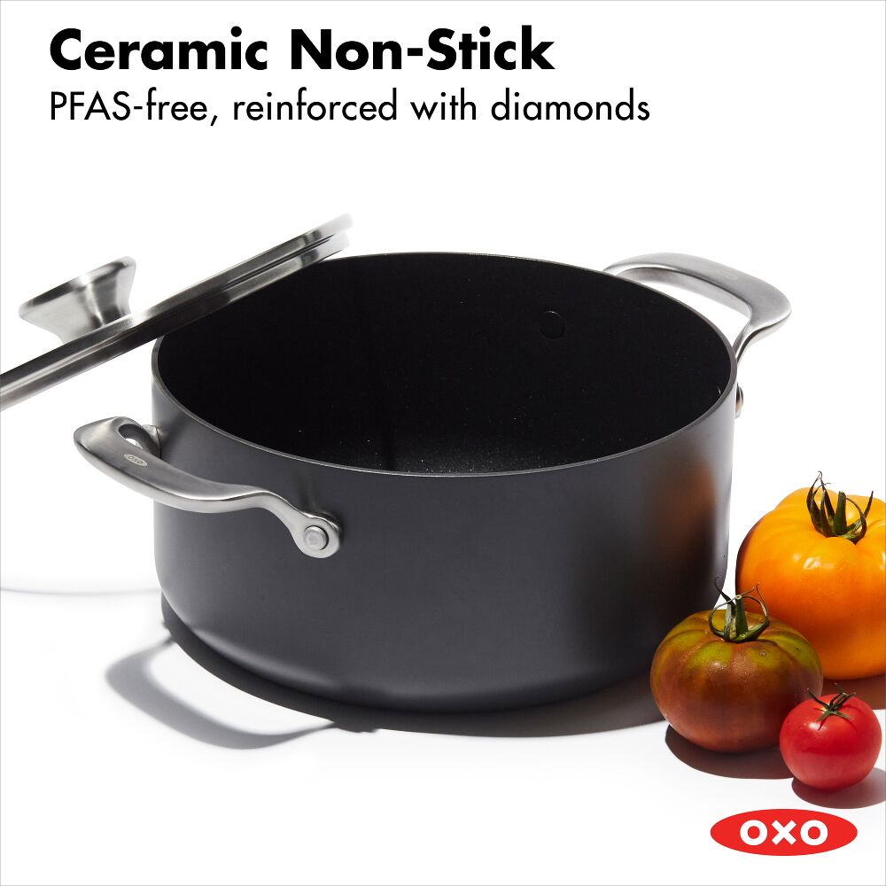 Ceramic Professional Non-Stick 5QT Stock Pot with Lid Z8