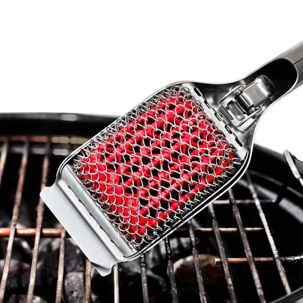 Coiled Grill Brush With Replaceable Head P8