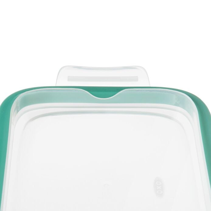 Smart Seal 8 Cup Glass Rectangle Container - Teal A6