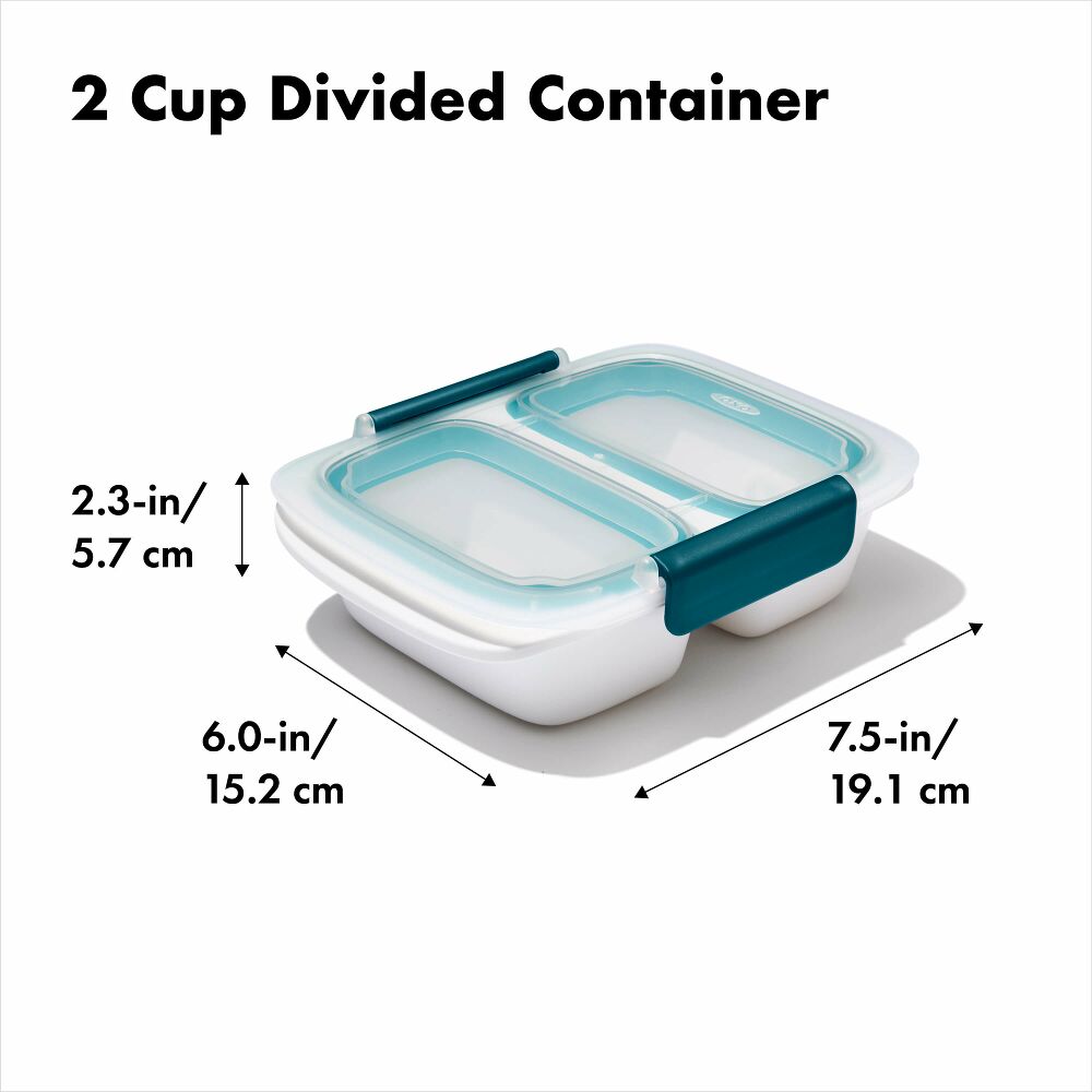 Prep & Go 2-Cup Divided Container O6