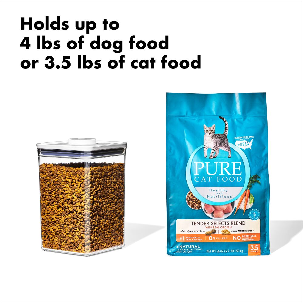 OXO Good Grips Pet POP Container – 4.4 Qt/4.2 L with Scoop M6