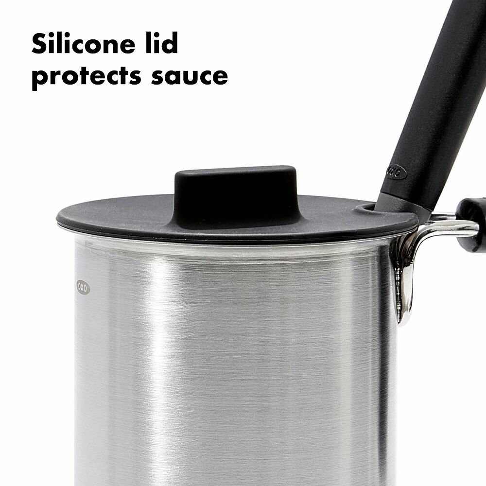 Grilling Basting Pot and Brush Set X0