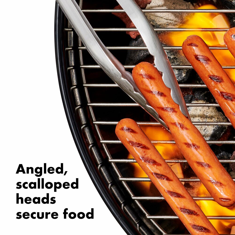 Grilling Tongs with Built-In Bottle Opener X9