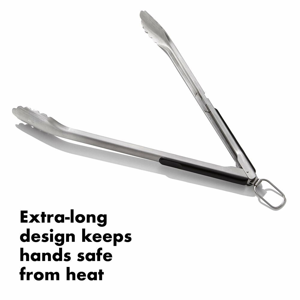 Grilling Tongs with Built-In Bottle Opener X9