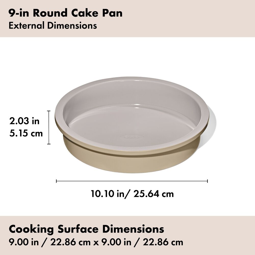 Non-Stick Pro Ceramic Coated Metal Bakeware 9” Round Cake Pan Y1
