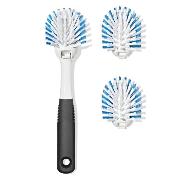 Nylon Bristle Dish Brush with Refills K7