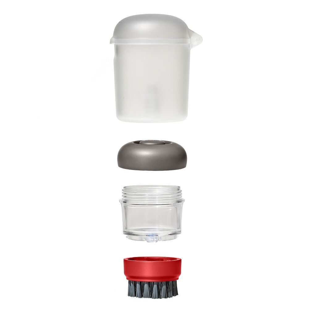 Outdoor Soap Dispensing Dish Brush with Storage Case C3