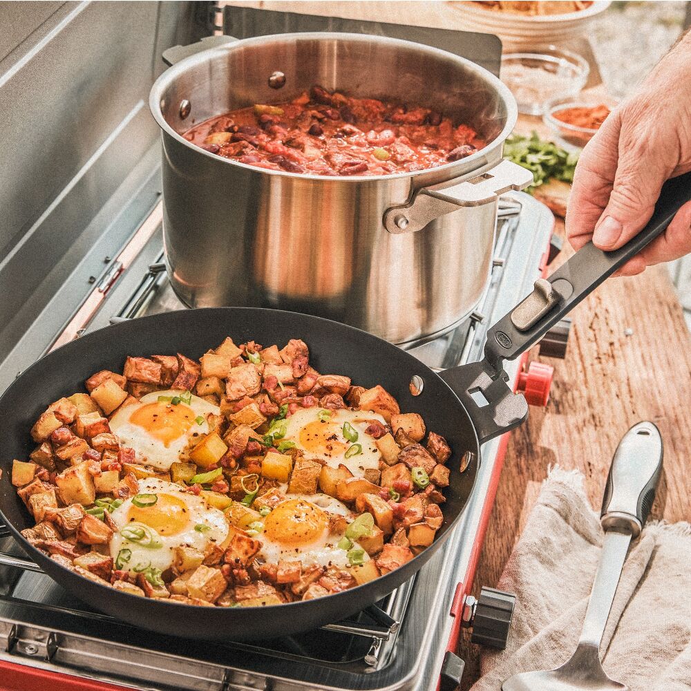 Outdoor Camp Cookware Set with Travel Bag Q4