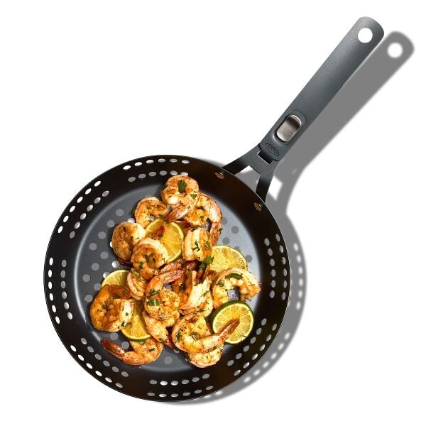 Outdoor 10" Perforated Carbon Steel Pan J7