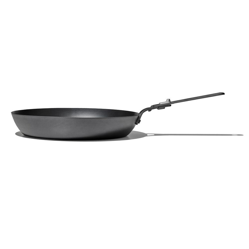 Outdoor 12-inch Carbon Steel Pan with Removable Handle E7
