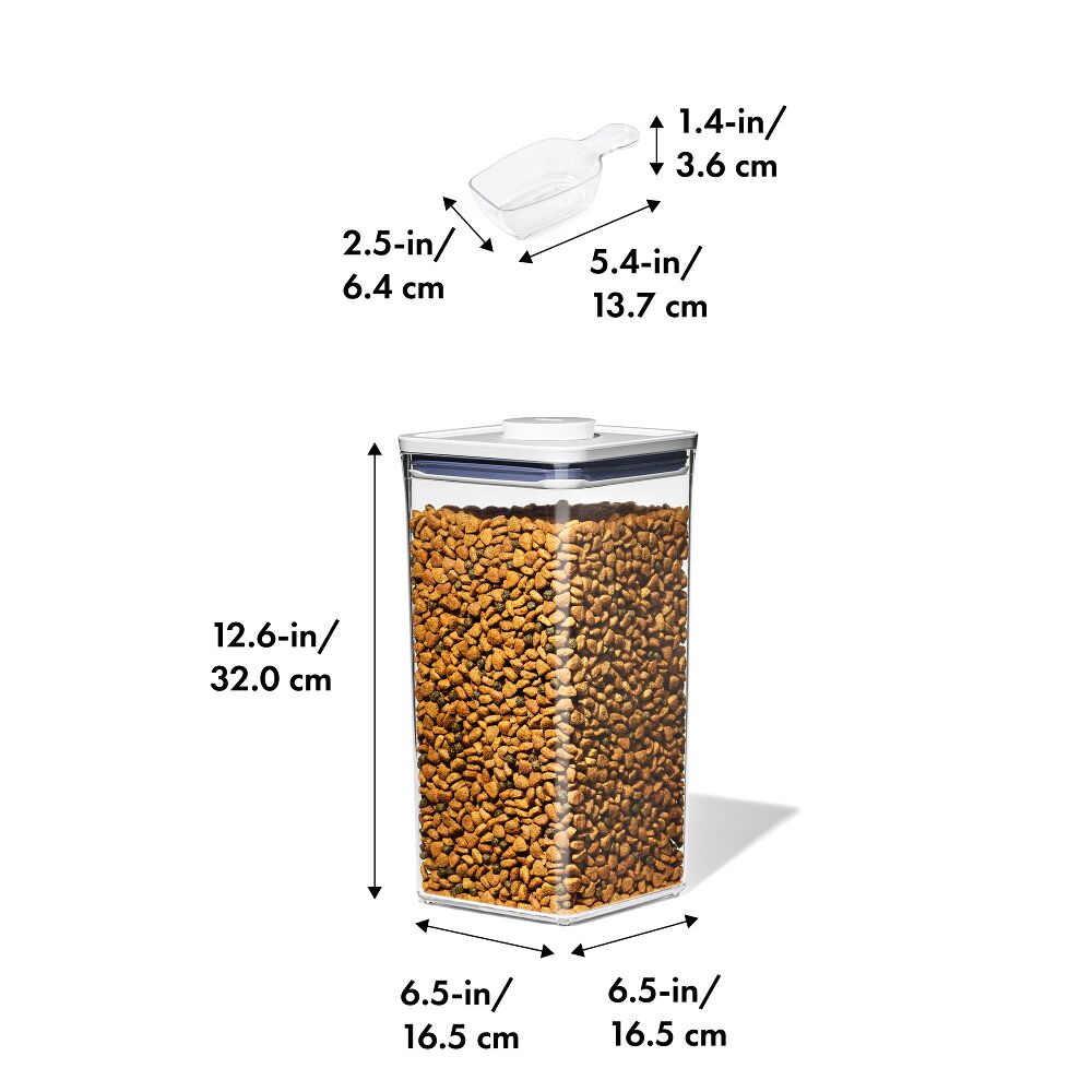 OXO Good Grips Pet POP Container – 6.0 Qt/5.7 L with Half Scoop S0