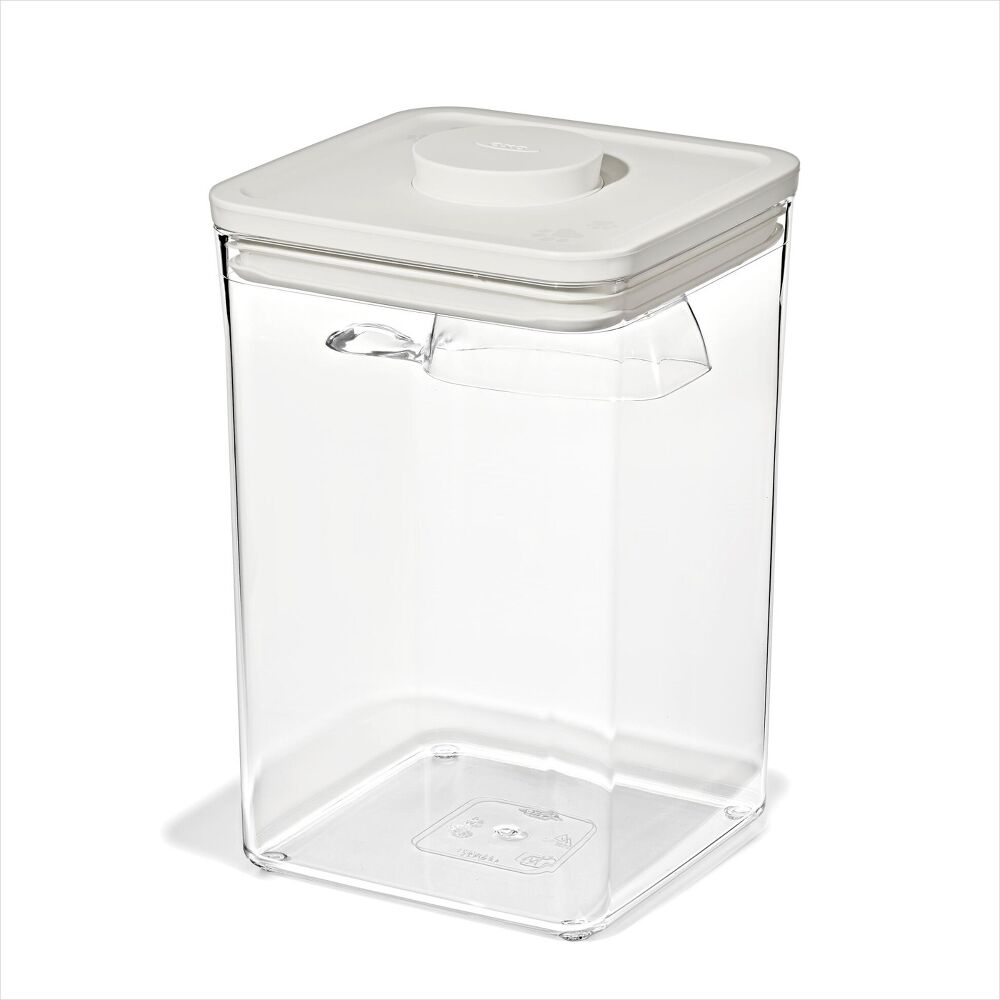 OXO Pet POP Container with Scoop — Big Square Medium — 4.4 Qt/4.2 L R3
