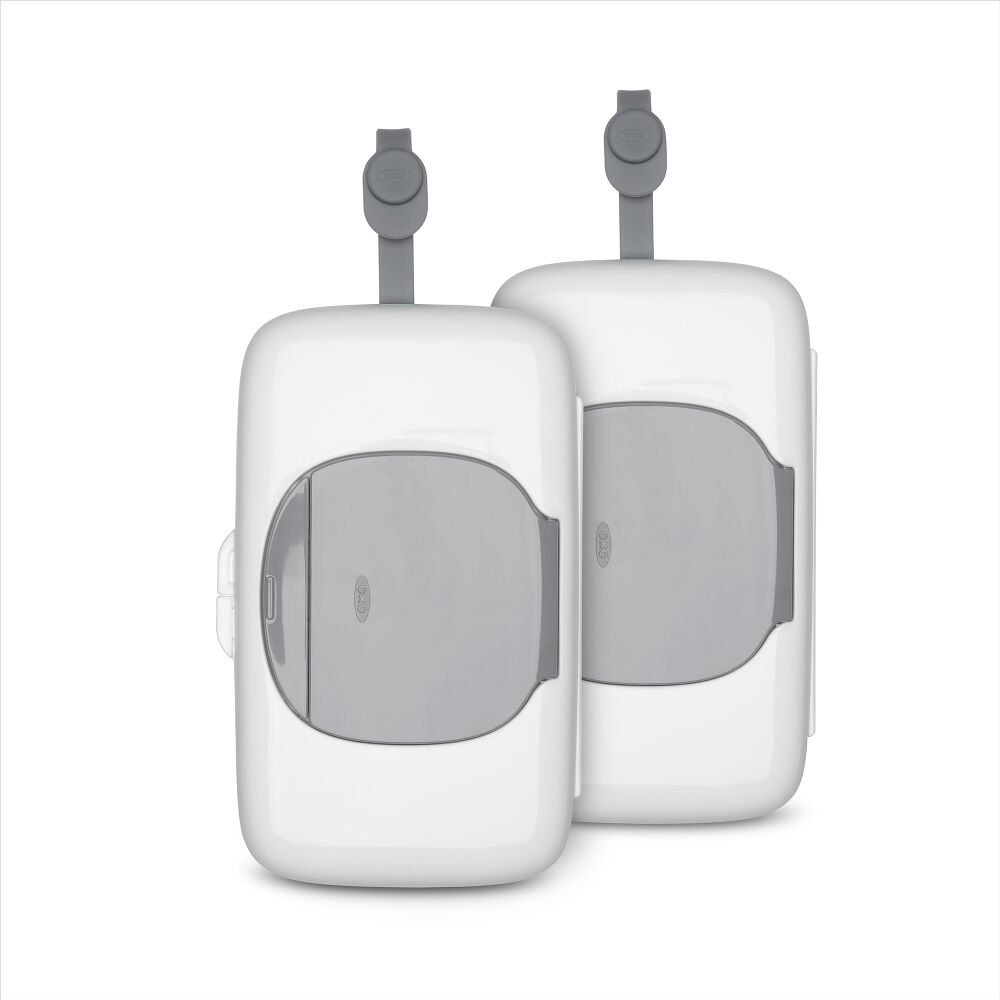 OXO TOT 2-Pack On-the-Go Wipes Dispenser, Gray K8