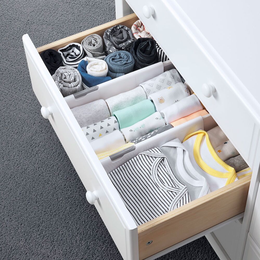 OXO TOT Expandable Dresser Drawer Divider - 4 Pack T9