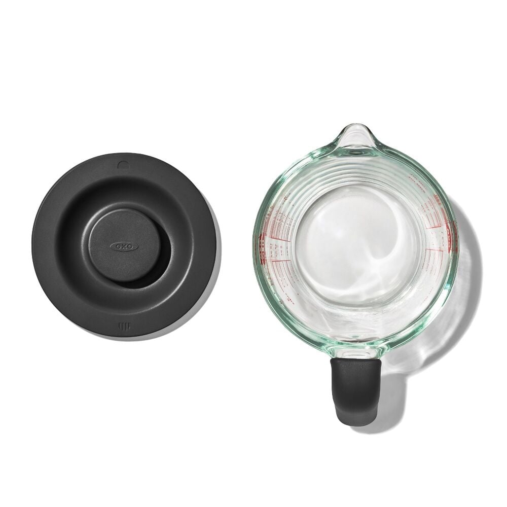 2 Cup Glass Measuring Cup with Lid I8