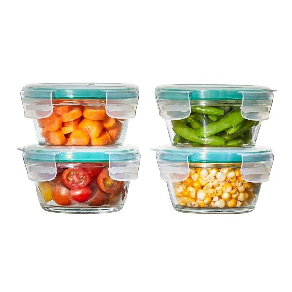 Smart Seal 8-Piece1 Cup Glass Round Container Set V2