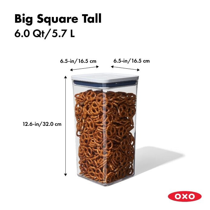 POP Container - Big Square Tall (6.0 Qt.) X6