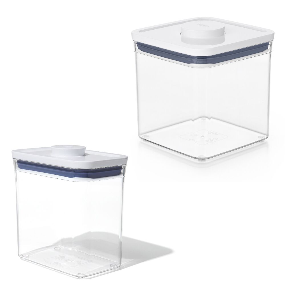 POP Container - Rectangle Short (1.7 Qt.) & POP Container - Big Square Short (2.8 Qt.) Bundle G9