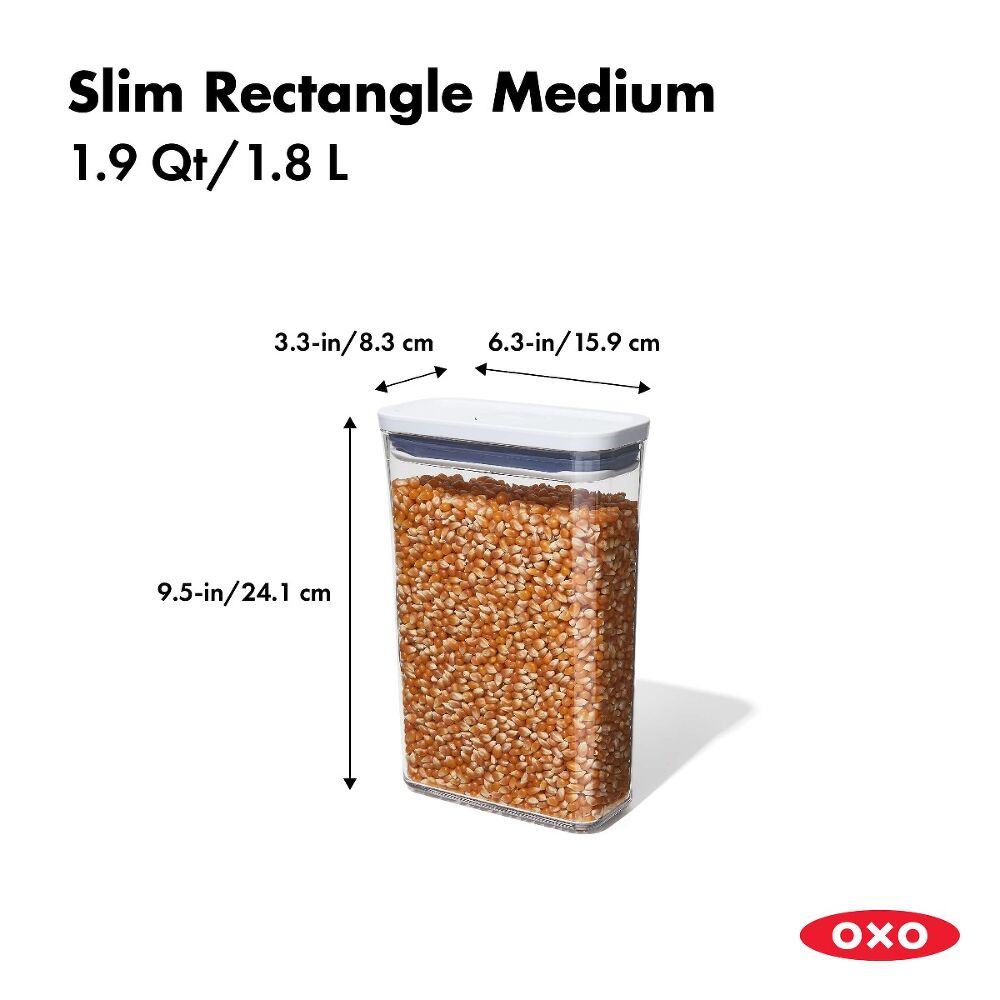 POP Container - Slim Rectangle Medium (1.9 Qt.) I0