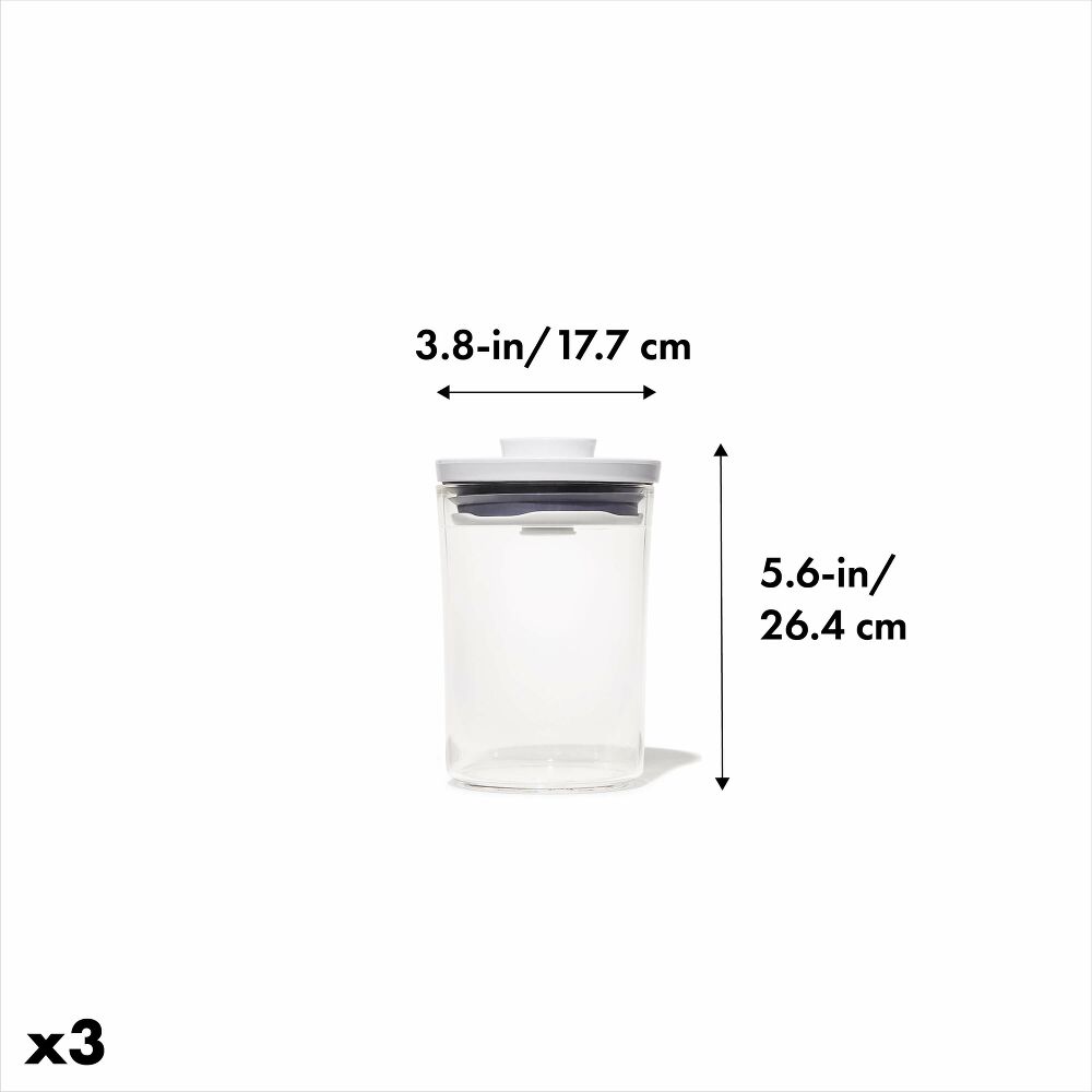 POP Round Canister 3-Piece Mini Bath Set (0.6 Qt) E4