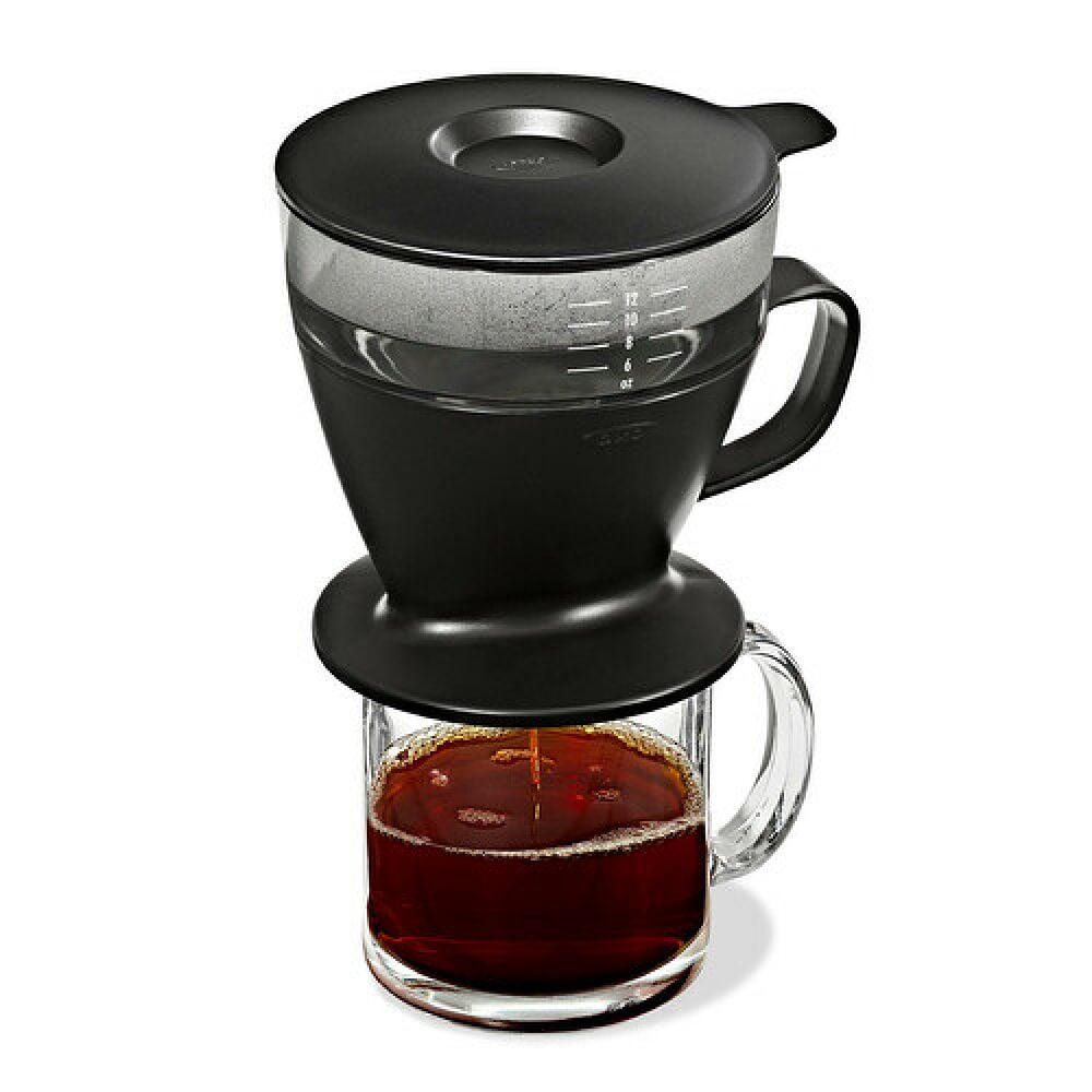Pour Over Coffee Maker with Water Tank - Matte Black D3