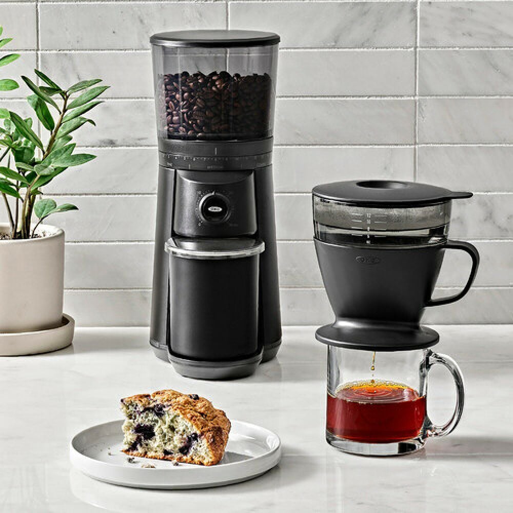 Pour Over Coffee Maker with Water Tank - Matte Black D3