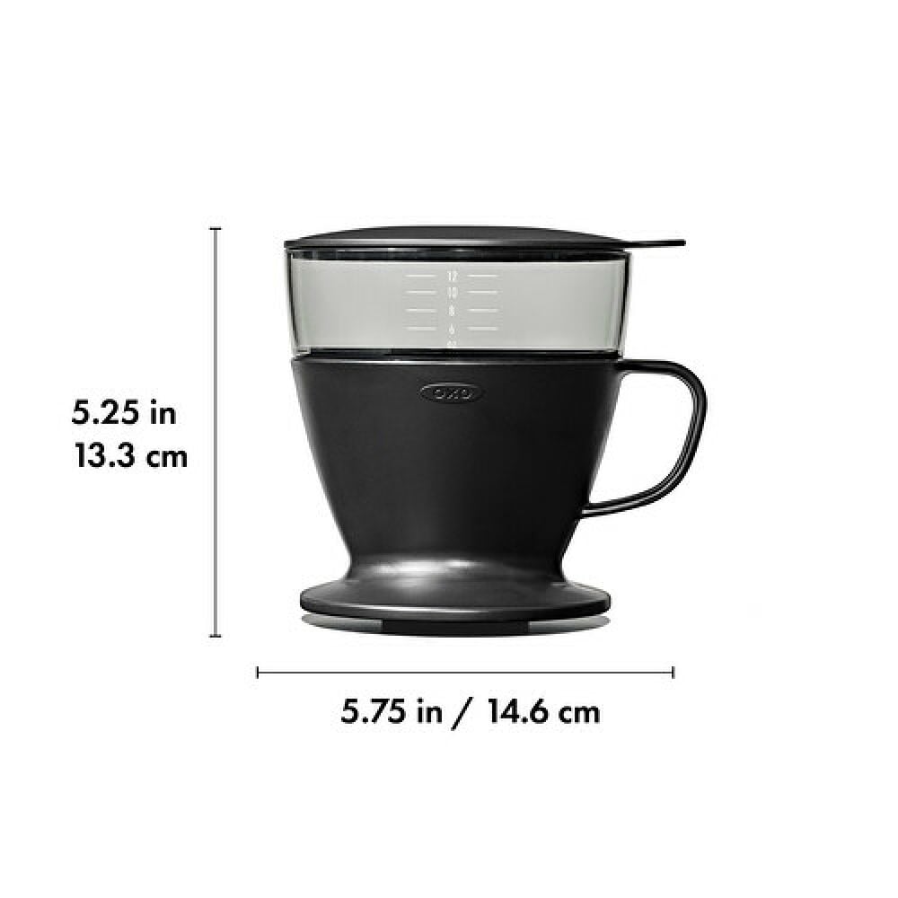 Pour Over Coffee Maker with Water Tank - Matte Black D3