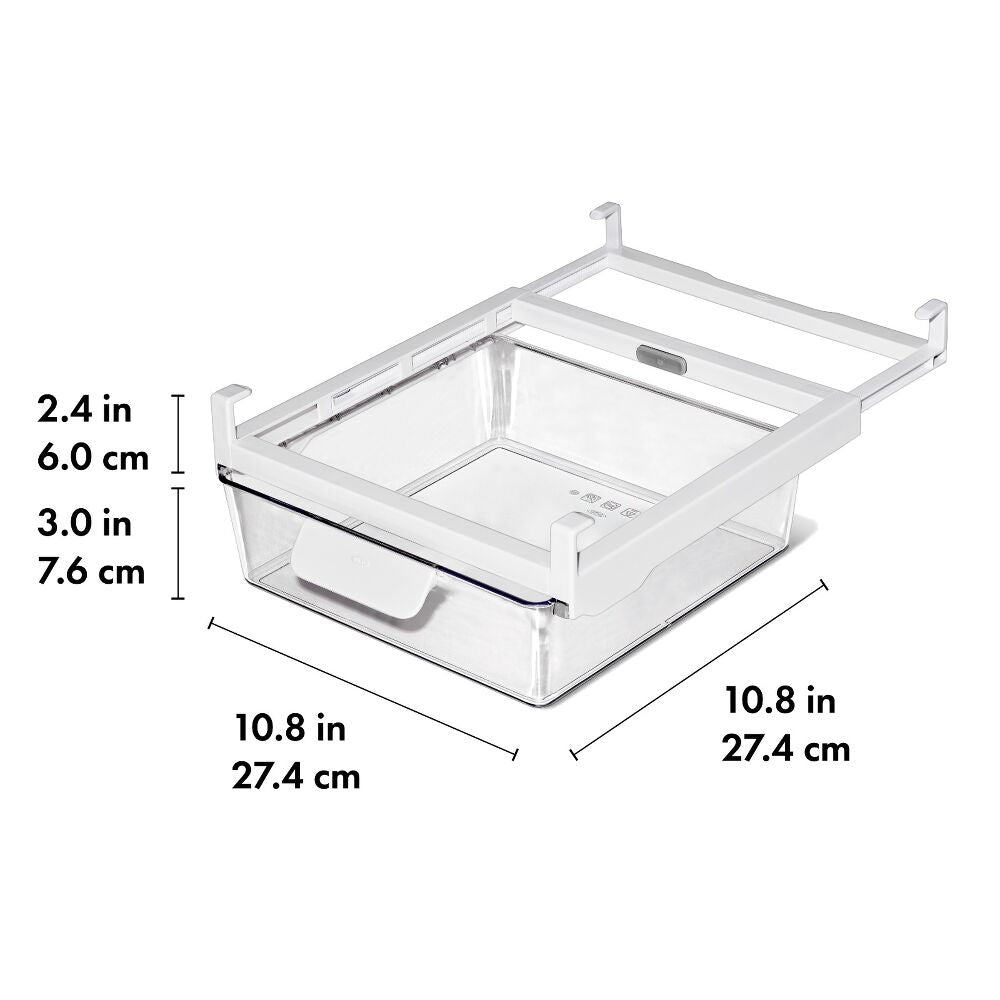 Refrigerator Undershelf Drawer 10 In X2