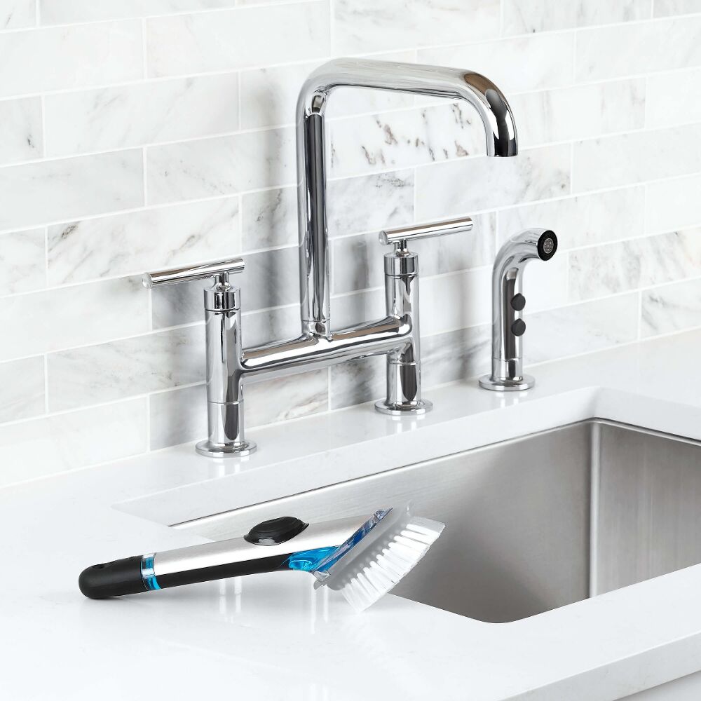Steel Soap Dispensing Dish Brush Refills T0