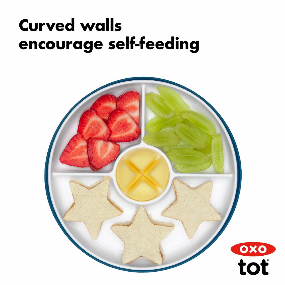 Stick & Stay Suction Divided Plate Q8