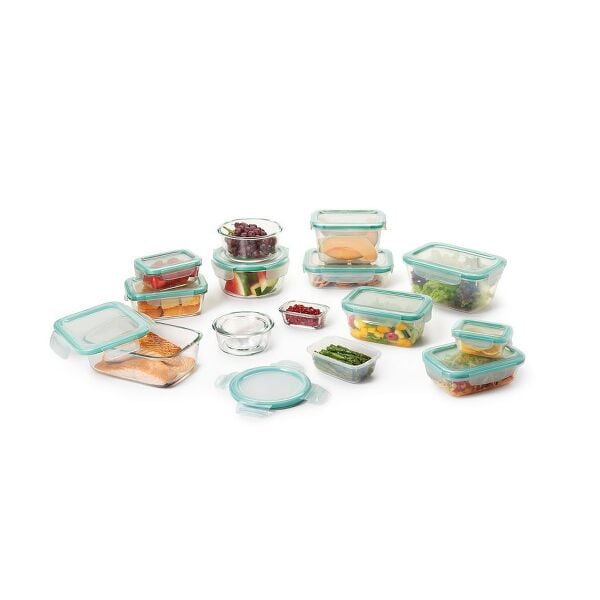 OXO Good Grips 30 Piece Smart Seal Glass & Plastic Container Set O3