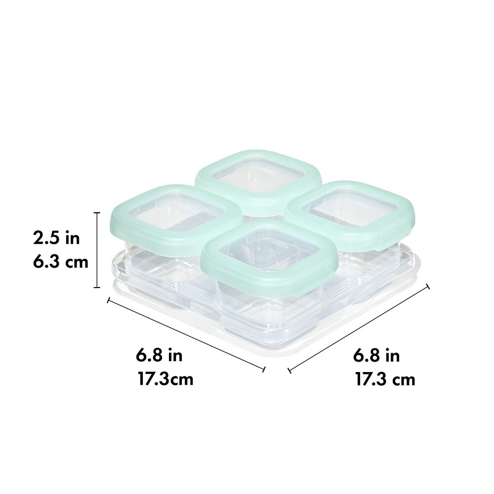 Baby Blocks Food Storage Containers (4 oz) - Opal H9