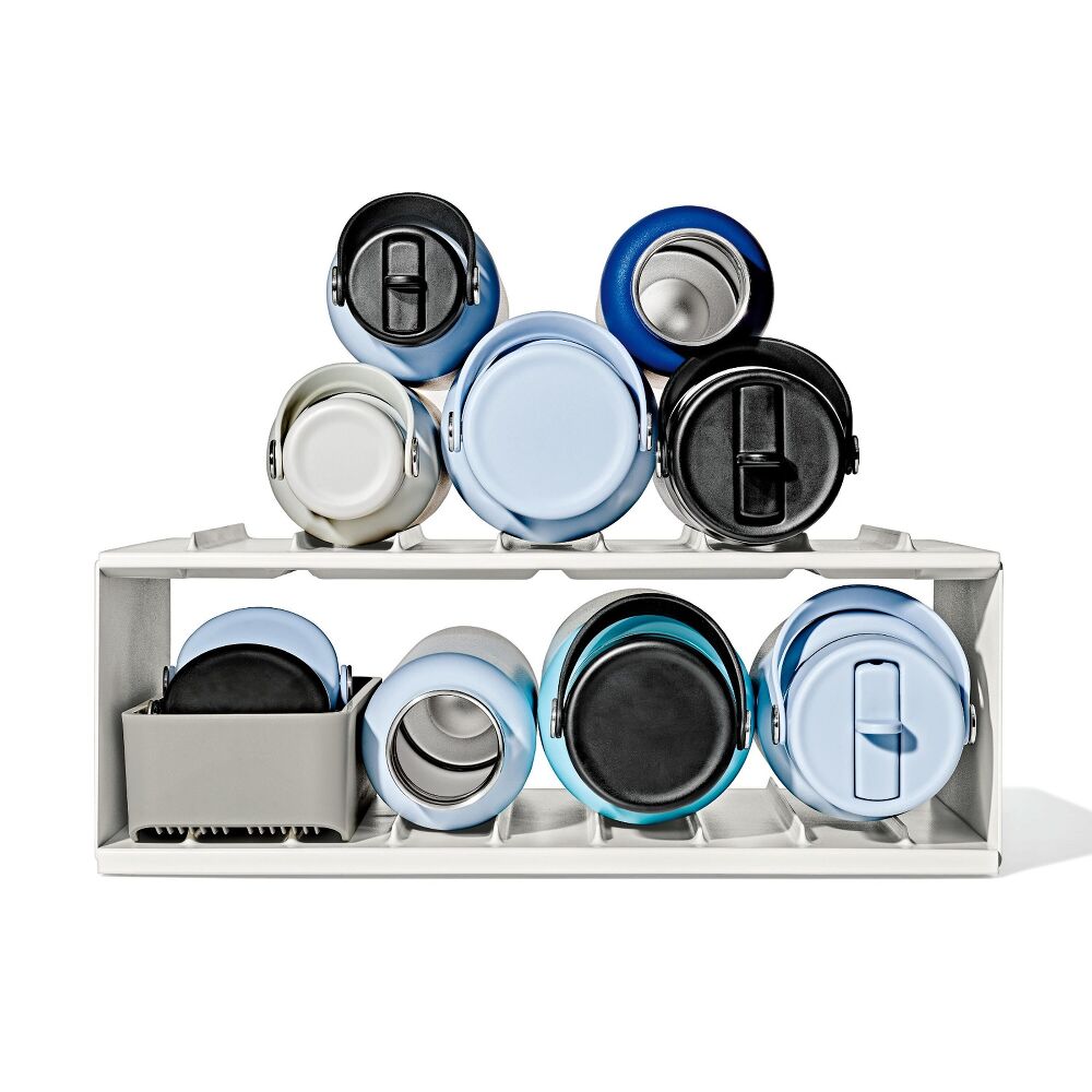 Water Bottle Organizer with Accessory Bin D5
