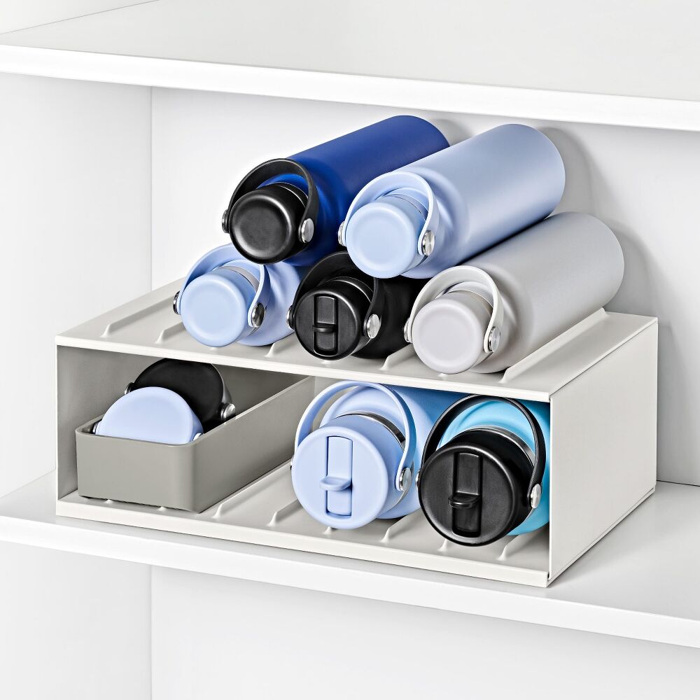 Water Bottle Organizer with Accessory Bin D5
