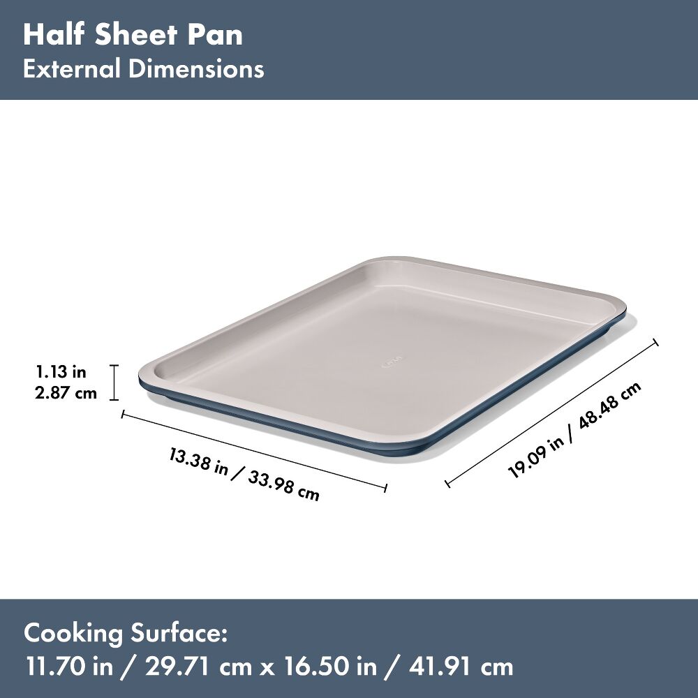 Non-Stick Pro Ceramic Coated Metal Bakeware Half Sheet Pan L4