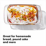 1.6 Qt Loaf Baking Dish with Lid X2