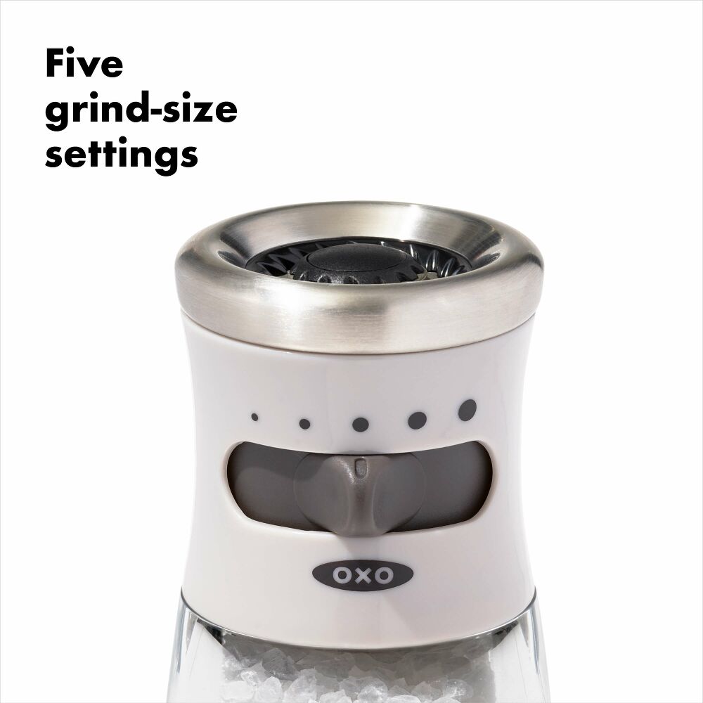 Contoured Mess-Free Salt Grinder C6