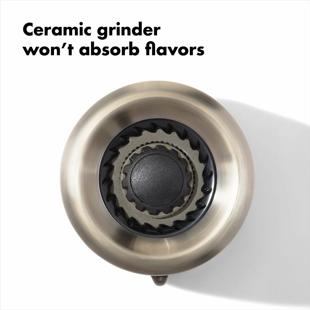 Contoured Mess-Free Salt Grinder C6